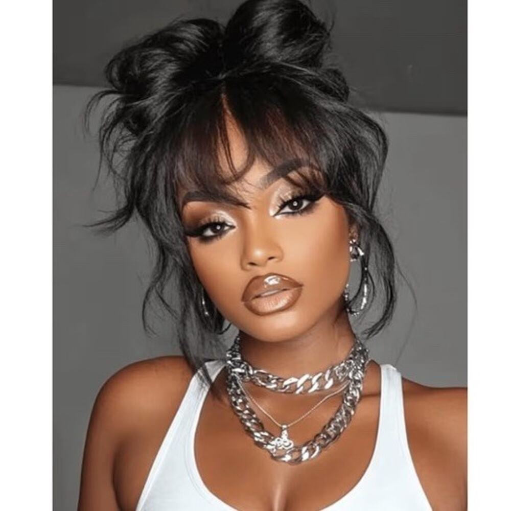 UNICE Pre Everything Bangs Loose Wave 7x5 Lace ByeBye Knots 150% Density 24” Wig